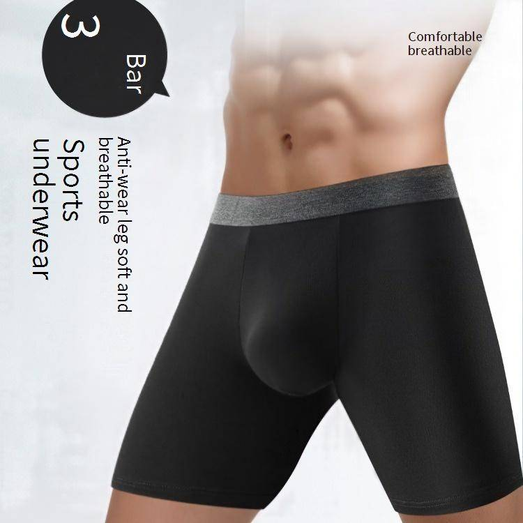 Men's Underwear Large Size Sports Briefs Boxer Briefs High Waisted And Long Running Pants That Are Sweat Absorbent Breathable And Wear Resistant_voghion.com