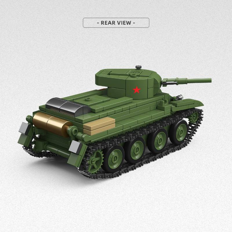 World War II Army Military Classic Model BT-5 Light Tank Collector's Edition Model Kit Building Block Toy_voghion.com