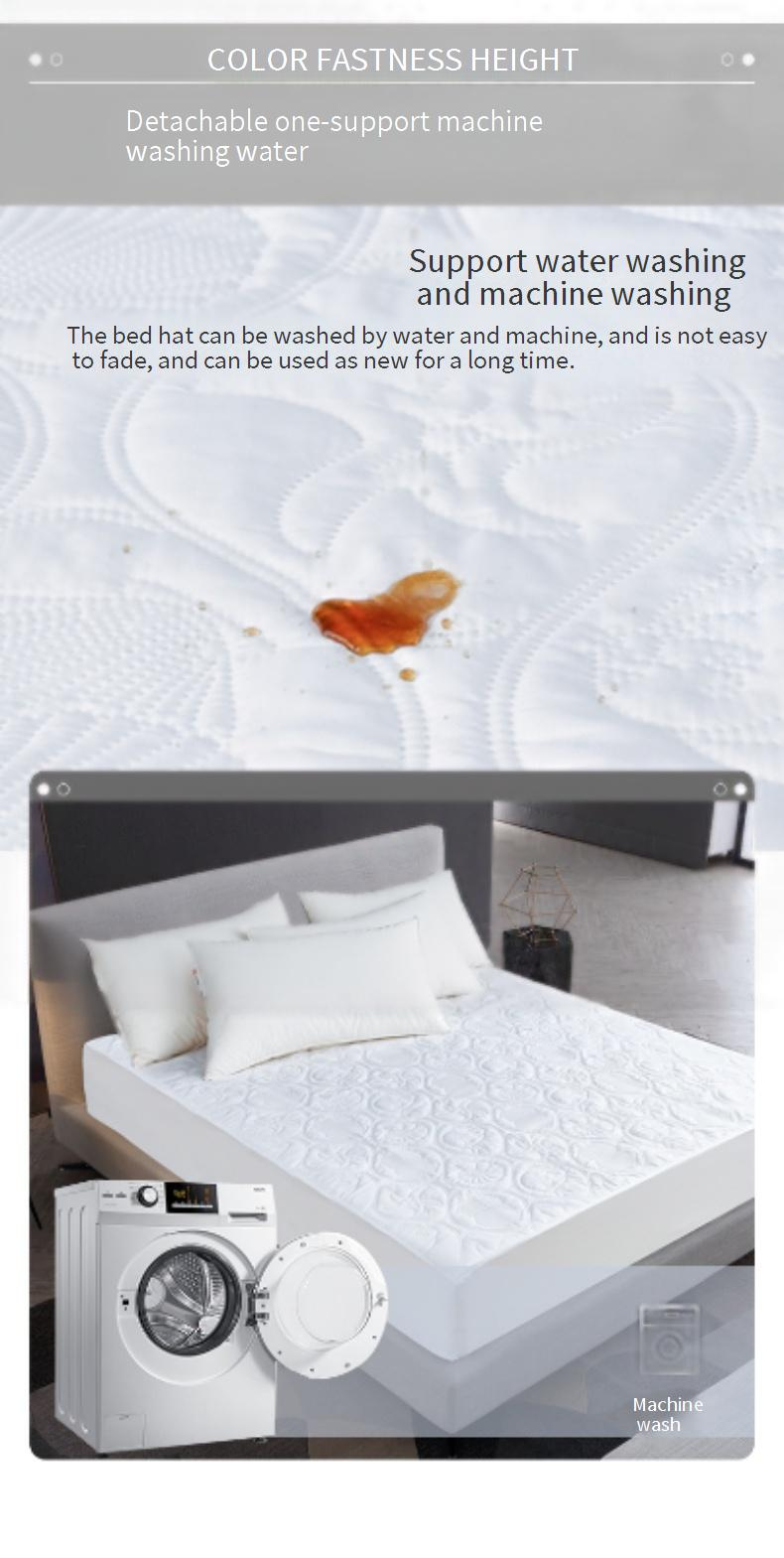 Protège-matelas imperméable matelassé - Qualité hospitalière (drap-housse antidérapant en coton rembourré, lavable en machine pour lit de bébé/grand/très grand lit)_voghion.com