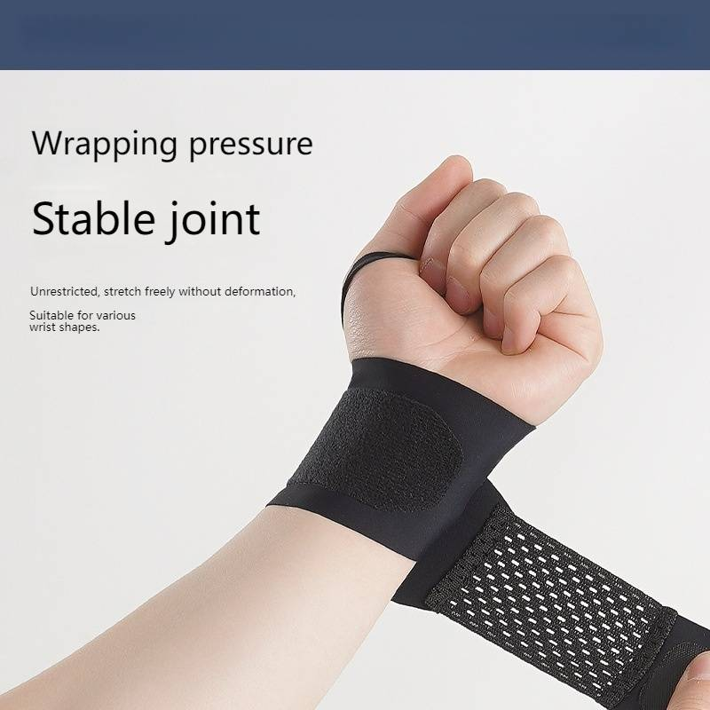 Unisex Breathable Wrist Support Brace For Sports & Daily Use - Lightweight, Adjustable & Sweat-Wicking - Ideal For Tennis, Gym, Carpal Tunnel_voghion.com