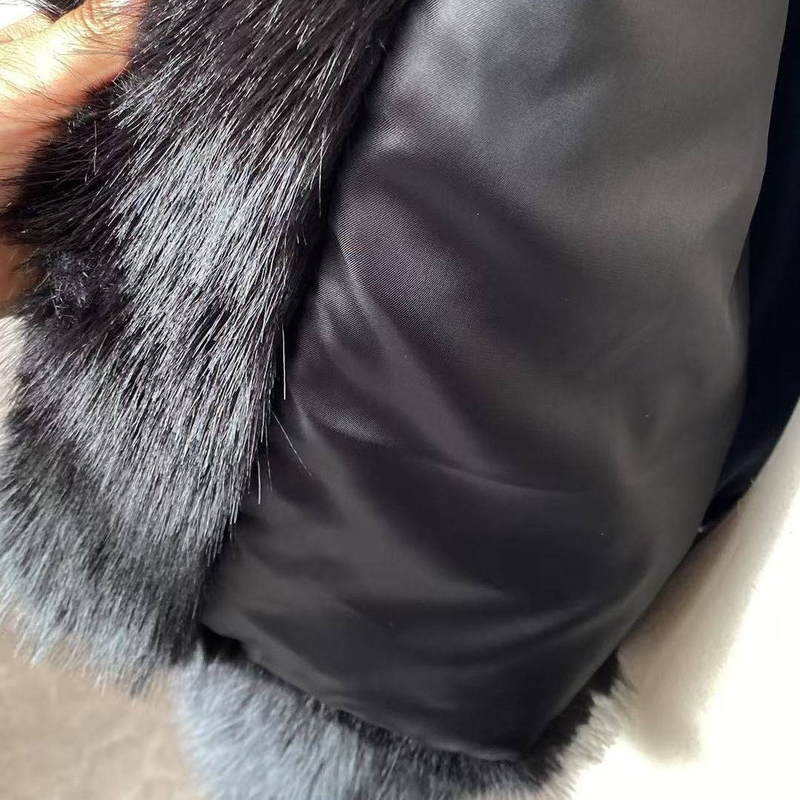 Kunstpelzjacke Damenmode Eleganter Kunstfuchspelzmantel Kurz Geschnitten Lässige Streetwear Mit Taschen (Mehrere Farben)_voghion.com
