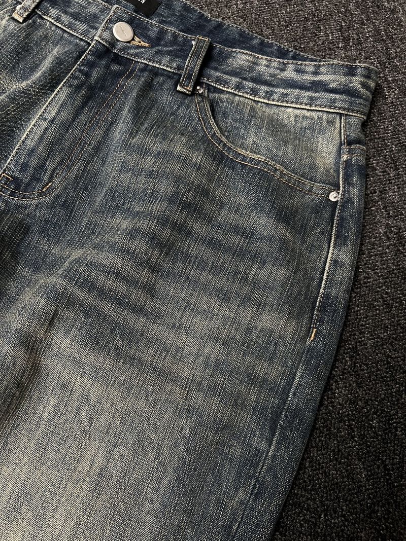 Y2K Hip-Hop Jeans – Distressed Graffiti Print Low-Rise Baggy Pants (Unisex Streetwear, High-Stretch Denim)_voghion.com