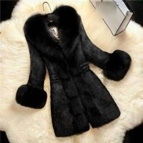 Elegante cappotto in pelliccia sintetica per donne dai 40 ai 50 anni, capospalla invernale di media lunghezza, misto pelliccia di visone e coniglio, caldo ed elegante._voghion.com