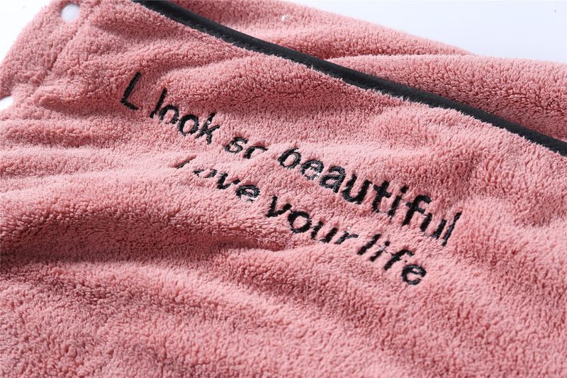 Japanese Style Wearable Bath Towel Set - Soft & Super Absorbent (Includes Hair Towel Headband & Wrap Dress Embroidered Design)_voghion.com