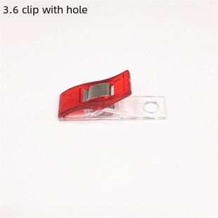 Neuer grenzüberschreitender Positionierungsrand, weißer und roter Kunststoff-Axt-Clip 33, Patchwork, fester mittlerer Nähclip_voghion.com