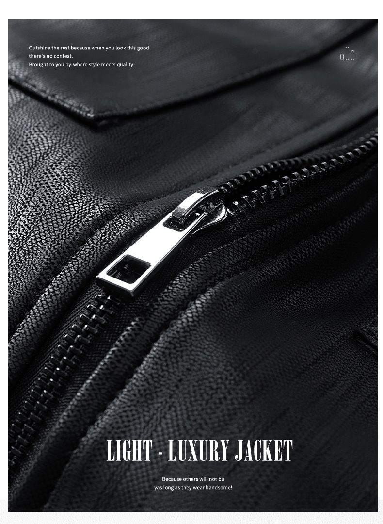 Herren-Retro-Harrington-Jacke – Vintage-Bomberjacke aus PU-Leder mit Stehkragen (M-3XL, entspannte Passform, leicht, Oliv/Schwarz/Hellbraun)_voghion.com