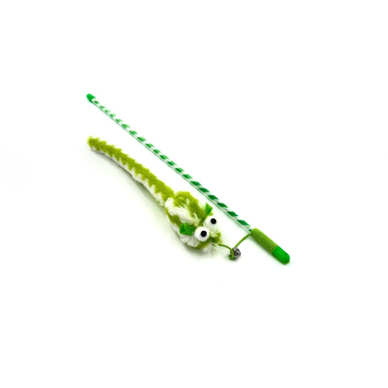 Jouet baguette pour taquiner la souris à longue queue, accessoire interactif pour chat_voghion.com