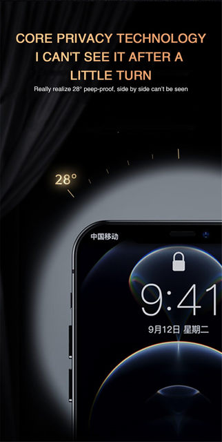Protecteur d'écran anti-espion à couverture complète pour iPhone 11 12 13 PRO MAX Verre de confidentialité pour iPhone 14 Pro 8 Plus XS Max XR Verre trempé_voghion.com