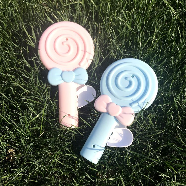 Mini ventilateur portable à main pour enfants, sucette de dessin animé, pour voyage, étudiant_voghion.com