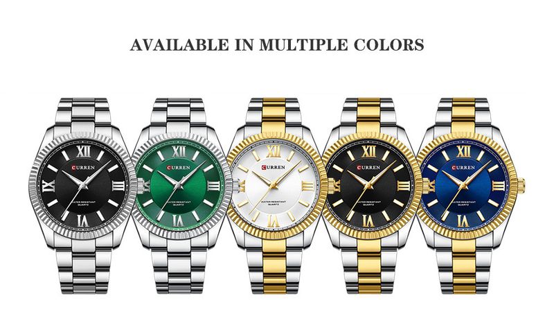 Men's Business Quartz Watch With Roman Numerals, Waterproof Large Dial Stainless Steel Dress Watch For Professional Style_voghion.com