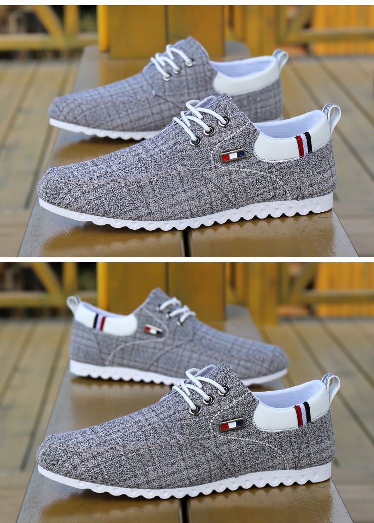 Sommar och höst andas gammalt tyg för män Casual Spring New Canvas Shoes_voghion.com