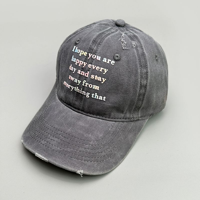 New letter baseball Korean version, spring/summer soft top, men's women's duckbill cap, show off face, versatile and_voghion.com