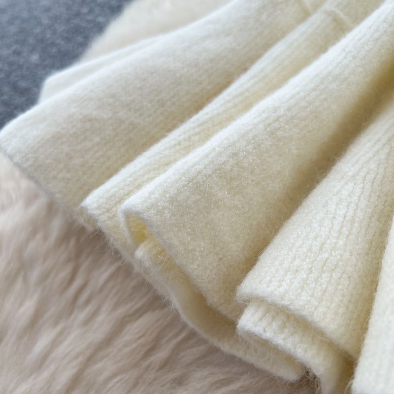 Elegantes 3-teiliges Herbst-Set für Damen – Camisole mit Blumenmuster, Strickjacke & High-Waist-Hose (Grau/Apricot, Einheitsgröße)_voghion.com