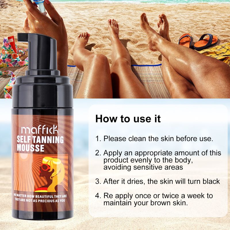 Scrub e trattamenti per il corpo Maffick Tanning Mousse Bubble Bronze Sun Free Sunbathing Sun Boosting Spot_voghion.com
