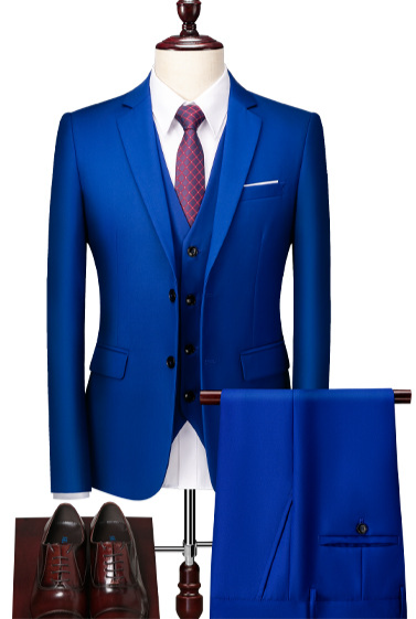 Ternos masculinos, ternos de padrinhos, ternos de três peças, cor sólida, finos, estilo coreano, negócios casuais, ternos masculinos modernos e modernos_voghion.com