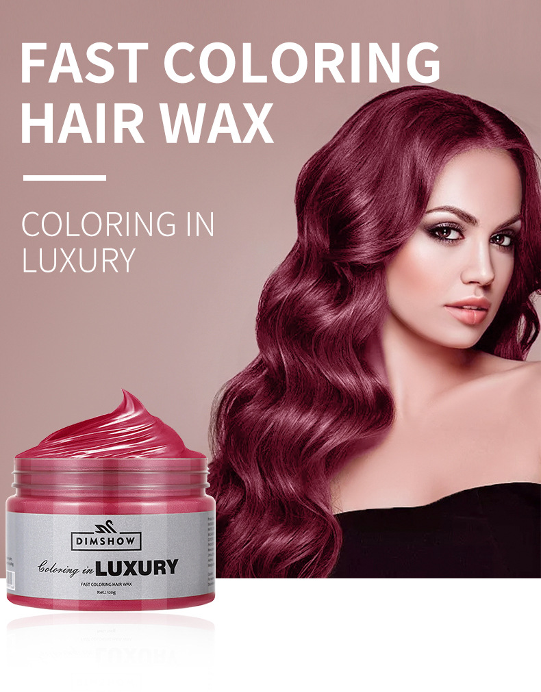 Temporary Hair Color Wax Diy Mud One-time Molding Paste Dye Cream Hair Gel for Hair Coloring Styling_voghion.com