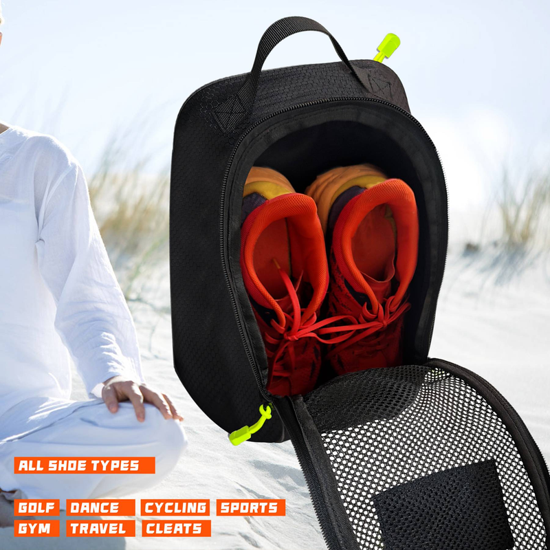 Sport-/Fitnessstudio-Tasche für Fußballstollen, Schuhtasche für unterwegs, wasserabweisender Schuhbeutel_voghion.com