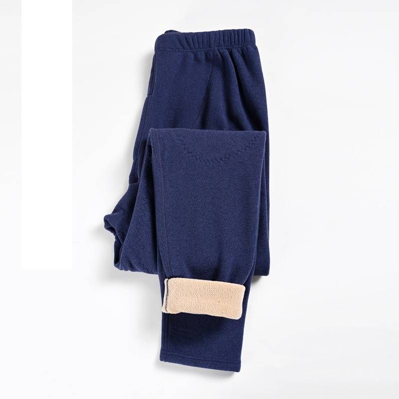 Thermische Knieschutz-Fleecehose für Damen und Herren – Ultradicke lange Winterunterhose mit antistatischem und antibakteriellem Gewebe_voghion.com
