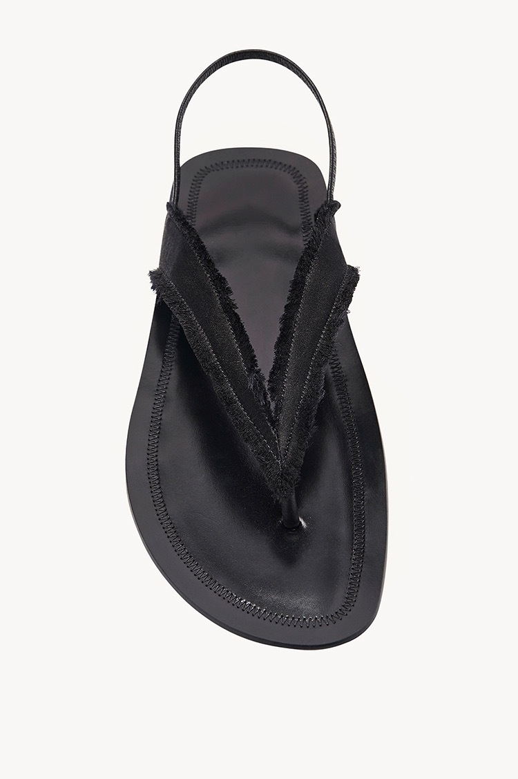 Fårskinnsversion ~ 2023 sommarnya flip-flop sandaler dam platta satin läder sandaler dam skor fiskbenshalvbricka_voghion.com