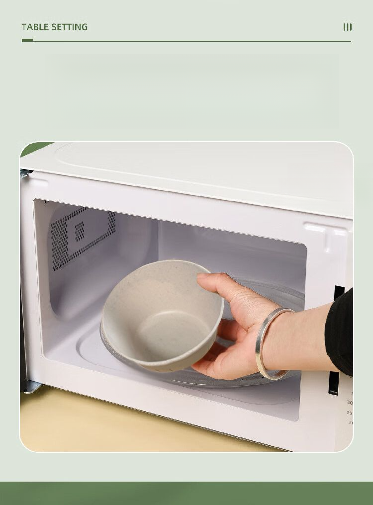 Bambusfaser-Geschirr Einweg- und Essstäbchen Lebensmittelqualität Haushaltsreisschüssel Tasse Verdickt Hochtemperaturbeständig_voghion.com