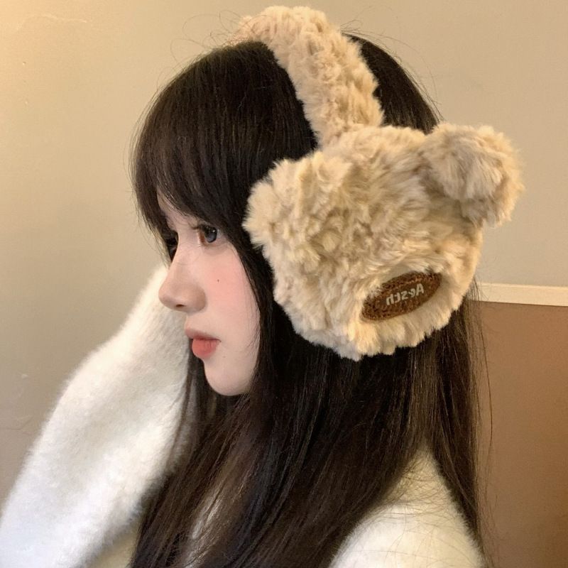 Paraorecchie invernali da donna, graziosi paraorecchie invernali antivento, morbidi e pieghevoli, caldi, con protezione antigelo._voghion.com