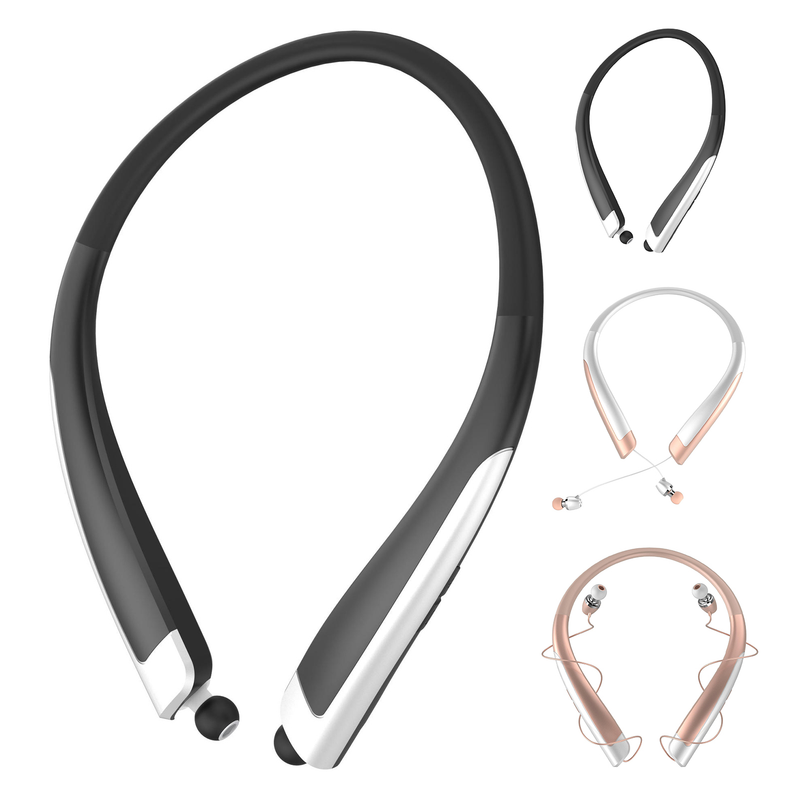 HBS-1100 Bluetooth-Kopfhörer, am Hals montiert, geräuschunterdrückend, Stereo-Surround, starker Bass, Freisprech-Musik-Player, universell_voghion.com