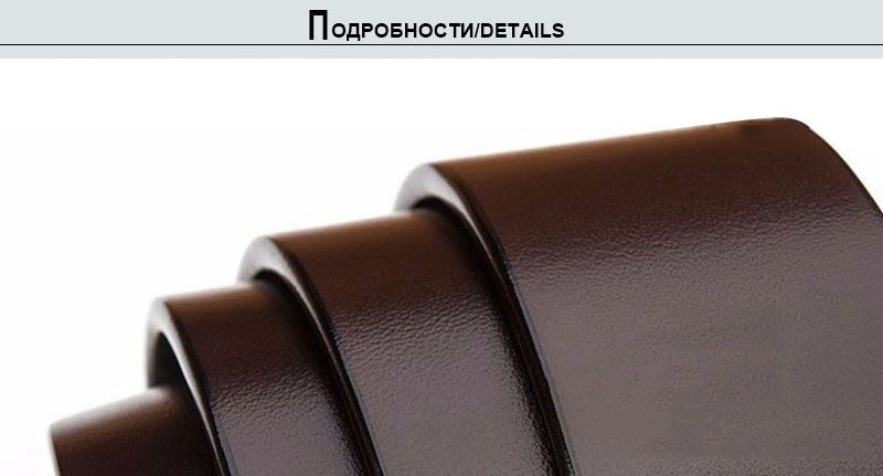 HOT HIDUP Top Quality Pure Solid Cowhide Leather for Pin Smooth Men Cow Strap Vintage Belts 38mm Width Without Buckle NWJ627_voghion.com