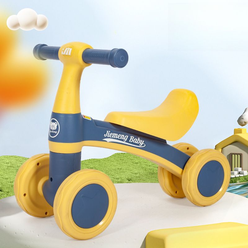 Bicicleta de equilíbrio infantil de quatro rodas, scooter sem pedal, bicicleta ioiô de brinquedo, bicicleta de ciclismo para bebês de 1 a 3 anos_voghion.com