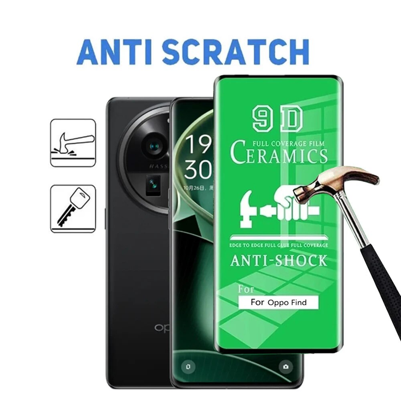 Pellicola protettiva per schermo intero lite Neo in ceramica morbida HD da 5 pezzi per Oppo Find X6 X5 X3 Pro_voghion.com
