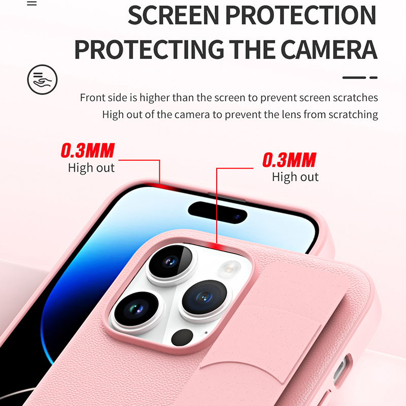 Luxury Fashion Wrist Strap Dermatoglyph Phone Case For iPhone 13 14 Pro Max 14Plus Light And Thin Anti Drop Back Cover_voghion.com