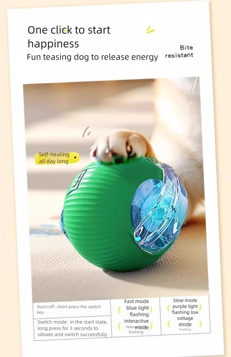 Pet Toy Cat Puppy Boredom Relief Automatic Rolling Electric Smart Walking Teaser Dog Artifact_voghion.com