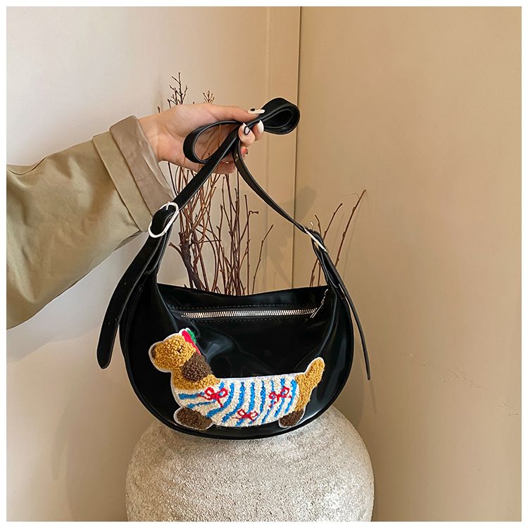 2024 new Korean version nylon canvas women's niche armpit casual bucket bag, large capacity handbag_voghion.com