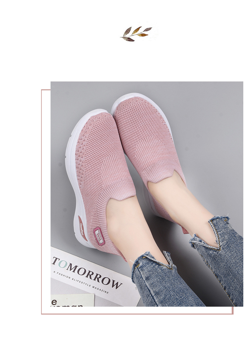 Scarpe da passeggio casual da donna leggere di nuova moda con suola morbida Scarpe da calzino Scarpe sportive traspiranti per signora_voghion.com