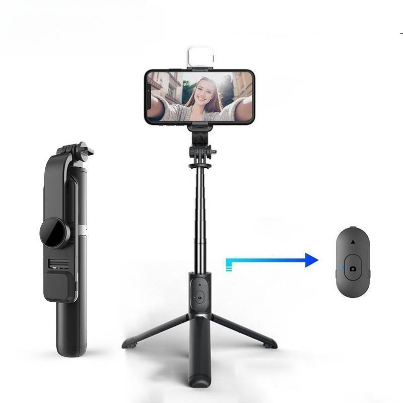 CYKE Perche à selfie Bluetooth en gros trépied intégré étendu support de diffusion en direct pour téléphone portable de bureau lumière de remplissage NCC_voghion.com