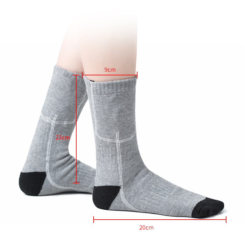 Calcetines térmicos de invierno, calcetines térmicos eléctricos para hombre y mujer, calcetines térmicos de esquí, calcetines largos de tubo cálido para pies, calcetines térmicos con carga_voghion.com