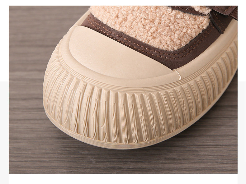Lambswool Shoes For Women To Wear Outside New Autumn And Winter Slip On Shoes For Women Plus Velvet Warm Cotton Shoes XT102_voghion.com