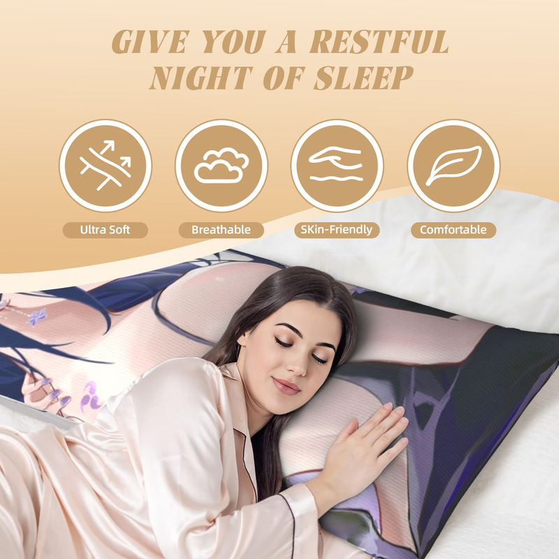 Equal Body Pillowcase, Removable Velvet Equal Body Pillowcase, (excluding Pillow Core)_voghion.com