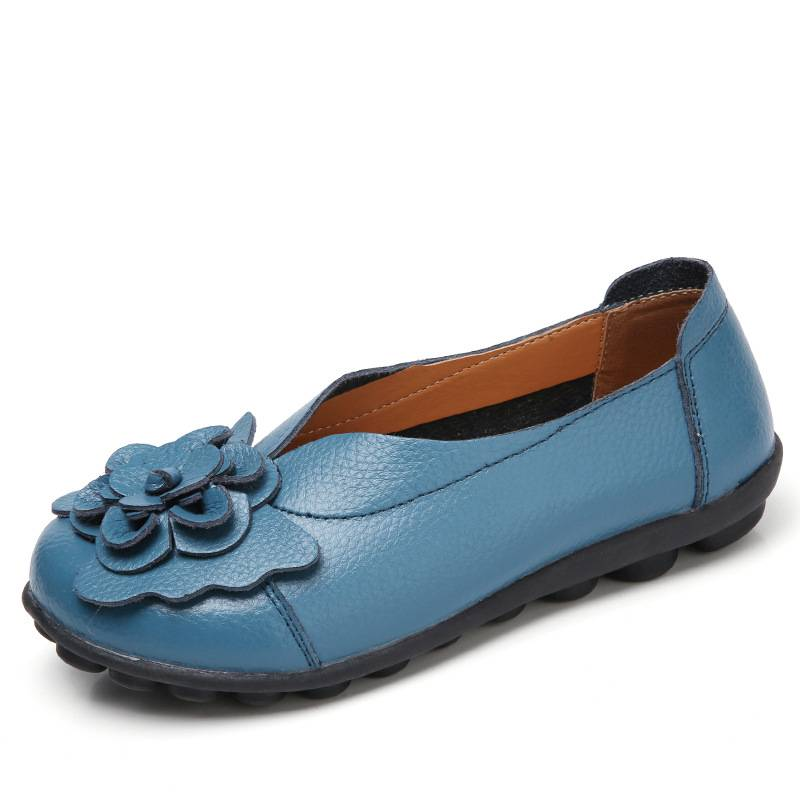 Spring/Summer Flower Comfortable Bean Women's Shoes Flat Women's Singles Shoes_voghion.com