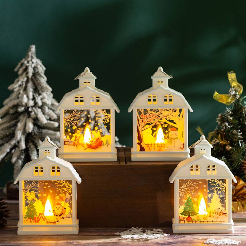 Decoraciones navideñas, luces nocturnas retro portátiles, adornos LED, decoraciones colgantes, accesorios creativos para escaparates._voghion.com