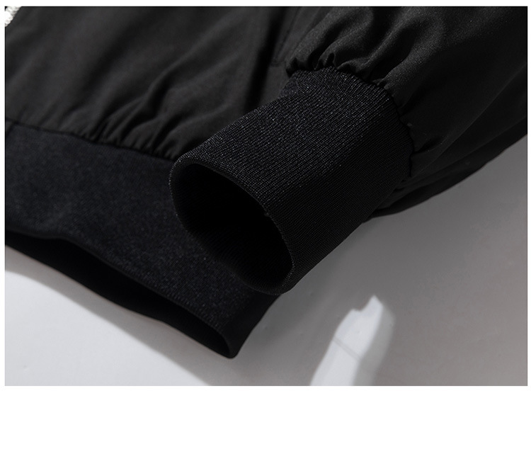 Giacca da baseball larga ricamata da uomo, giacca da baseball vintage ricamata - giacca a vento unisex elegante e ampia per abbigliamento casual_voghion.com