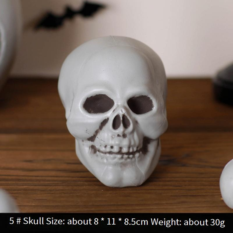 Spooky Halloween Keychain Prank Toys - Jumping Eyeballs, Glow-in-the-Dark Skeletons, Biting Pumpkins, Creepy Finger Sleeves_voghion.com