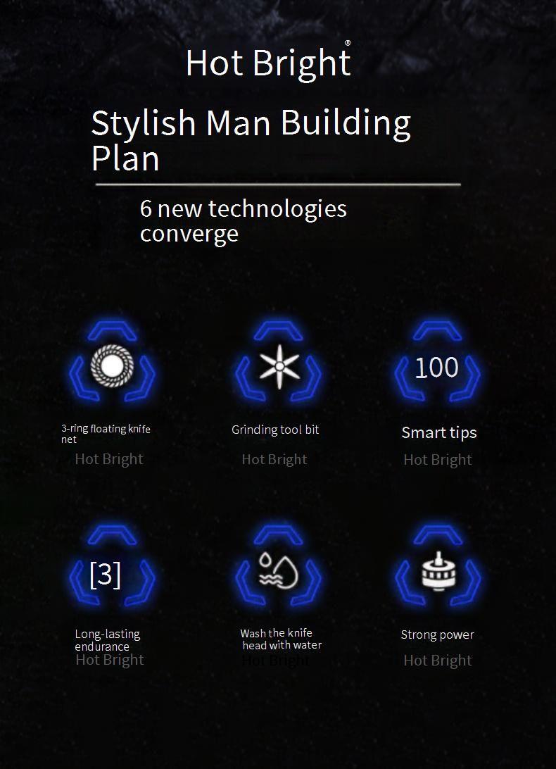 Men's Electric Shaver - Dual Floating Heads, Washable, Portable Travel Razor With LED Display, Rechargeable_voghion.com