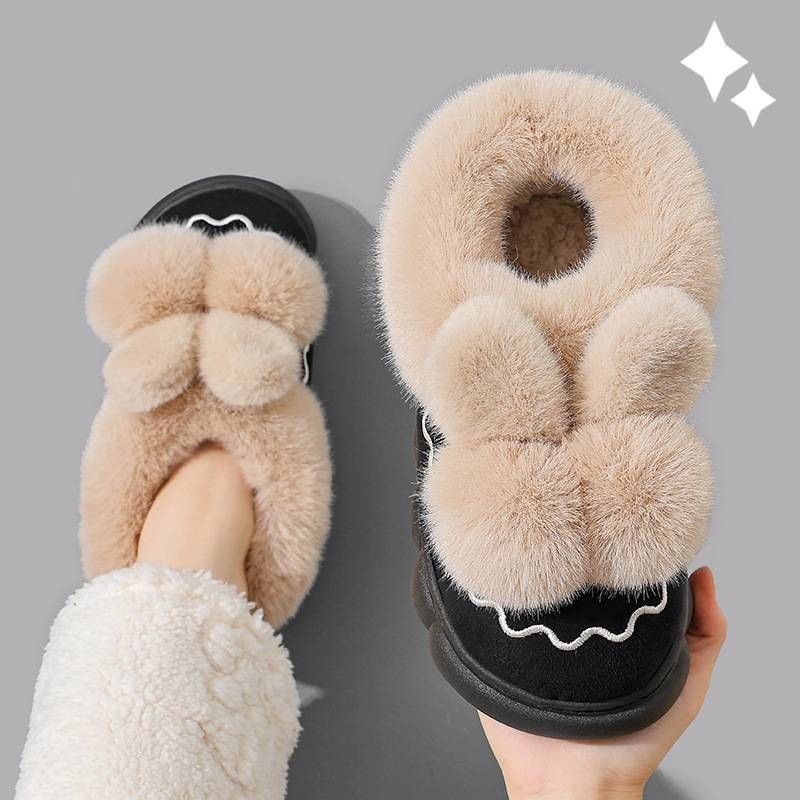 Baumwollpantoffeln für Mutter und Kinder, Damen-Winterpantoffeln – Gemütliche Hausschuhe mit rutschfester, dicker Sohle, Unisex-Komfort für Zuhause und Schwangerschaft_voghion.com