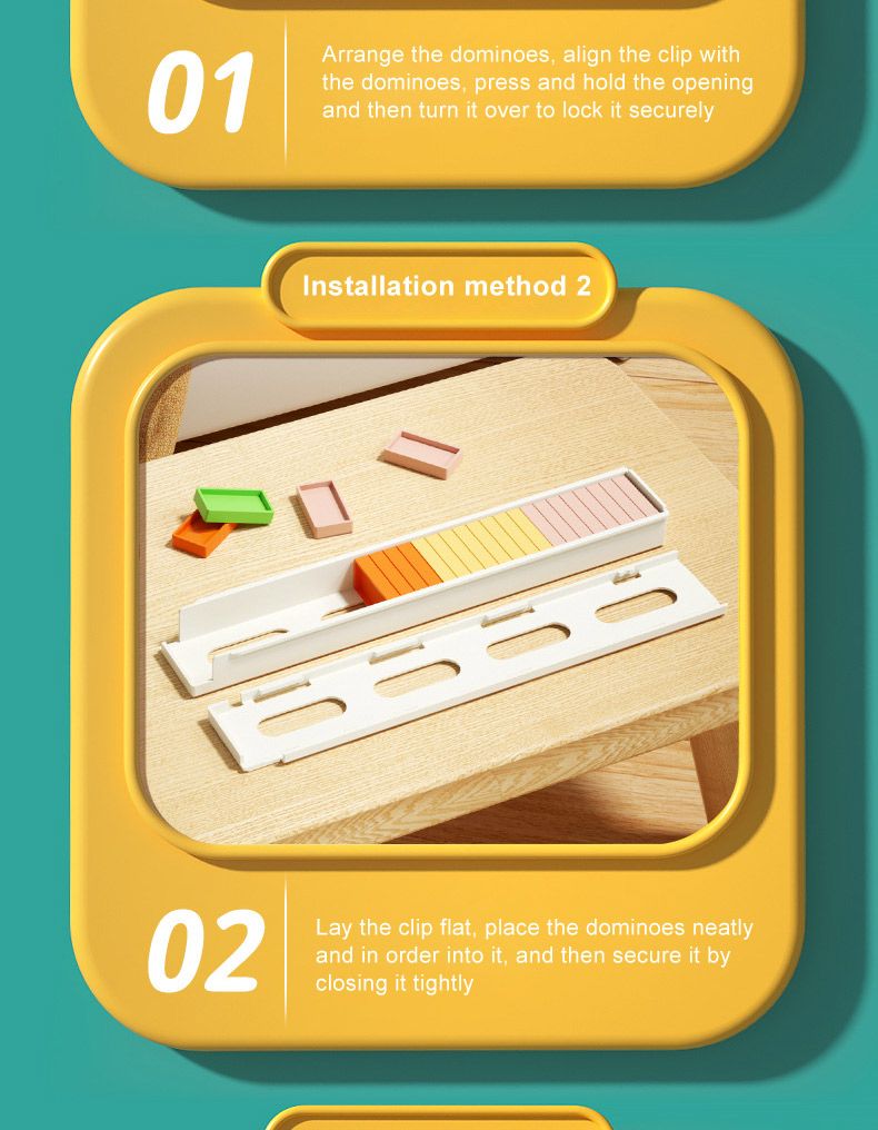 Domino Tokens Mexicain Kids Toys Electric Little Train Domino Building Block Toy Kids STEM Building Montessori Toys_voghion.com