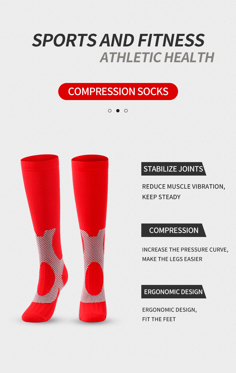 Socks celebrity hot selling nylon compression socks outdoor sports leggings running men and women compression adult socks factory direct sales_voghion.com