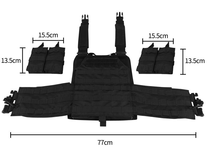 Taktische Weste mit Schnellverschluss – Mehrzweck-Tarndesign für Airsoft, Training und Outdoor-Survival_voghion.com