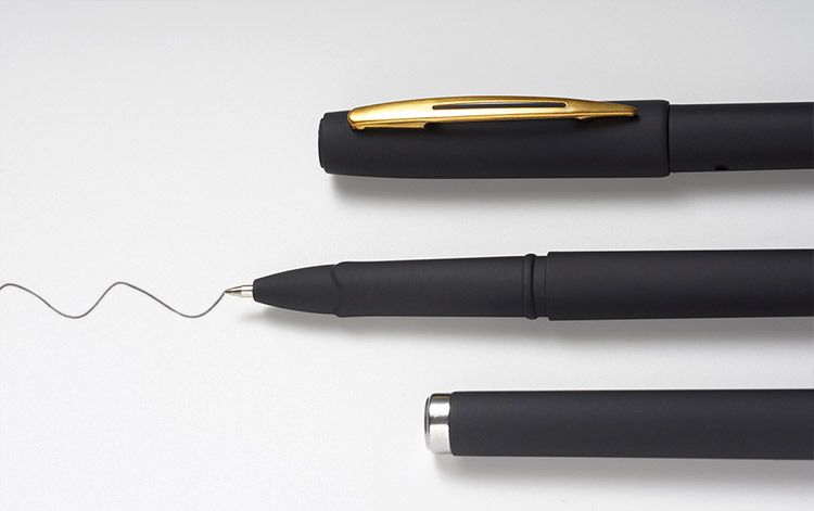 Black Business Gel Pen 0.5mm Office Signature Pen Gift Advertising Pen Customized Logo_voghion.com