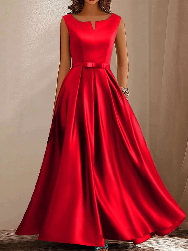 Imbracaminte de dama satin fusta mare rochie de seara_voghion.com