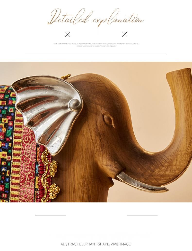 Tavolino da caffè in resina creativa, stile etnico, elefante, soggiorno, ingresso, camera da letto, decorazione morbida, piccolo_voghion.com