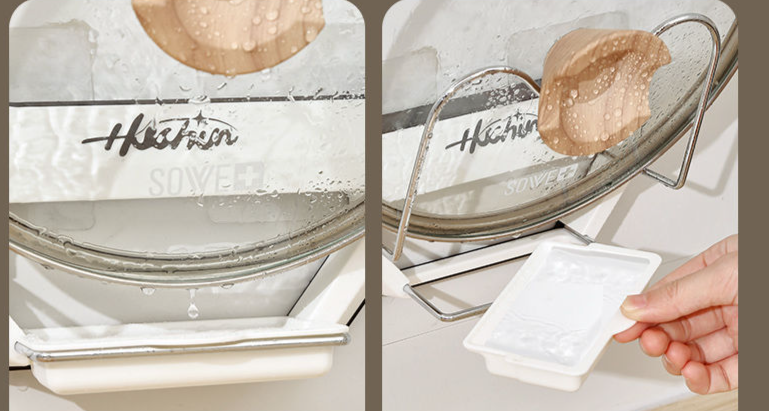 Pot Lid Wall-Mounted No-Drill Kitchen Storage Multi-Functional Household Organizer Cutting Multi-Layer Chopping Board_voghion.com
